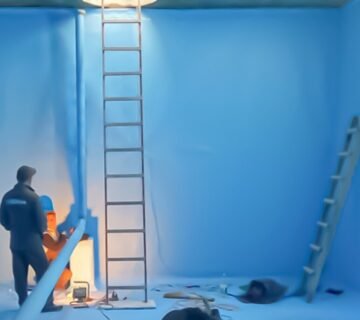 عزل خزانات المياة ببارق