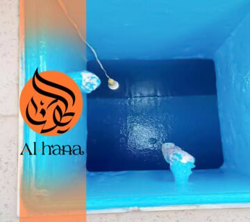 عزل خزانات المياة بحي المرجان