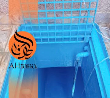 عزل خزانات المياة بحي الحرازات