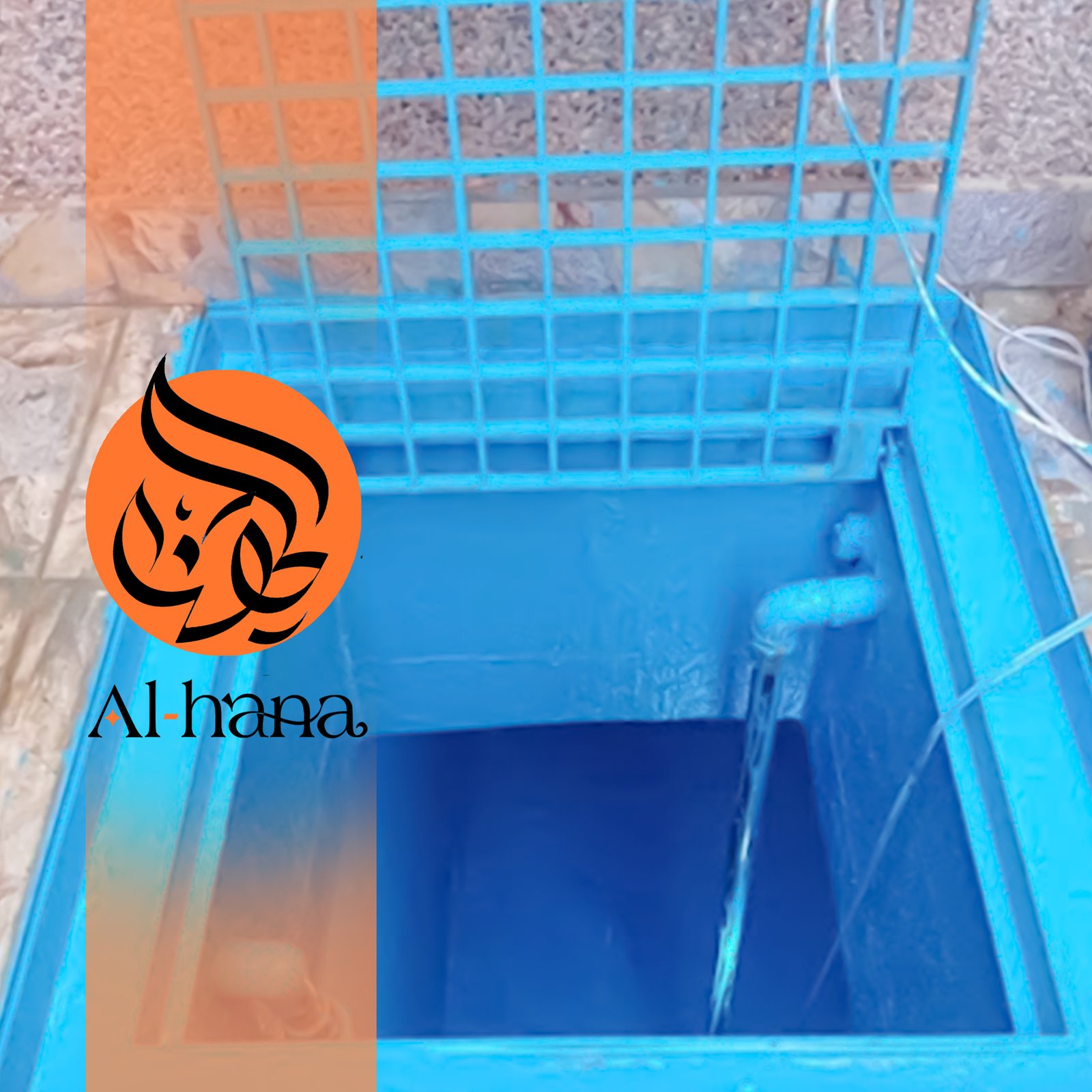 عزل خزانات المياة بحي الحرازات