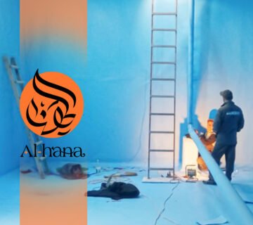 عزل خزانات المياة بحي الوزيرية