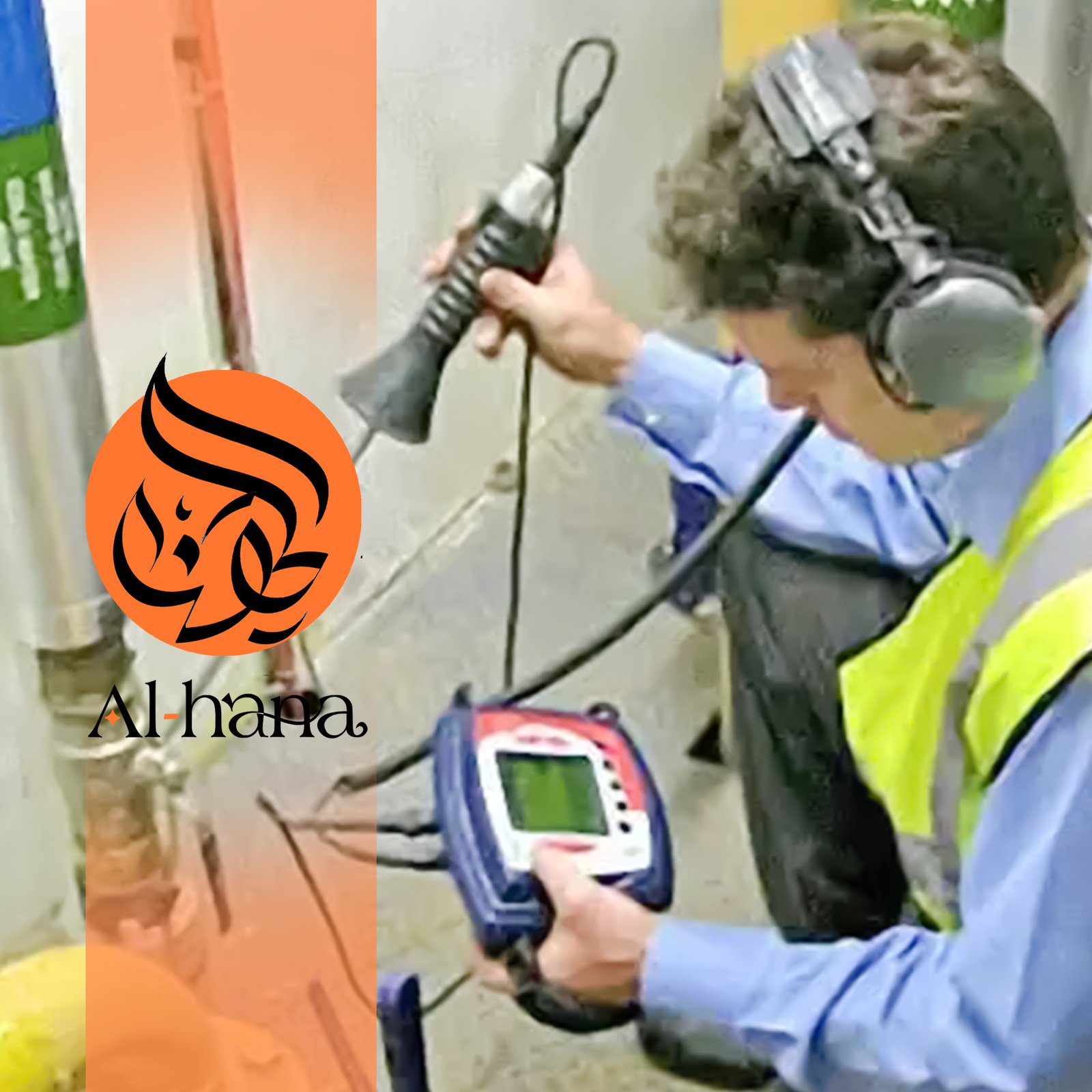 كشف تسربات المياة بحي المرجان