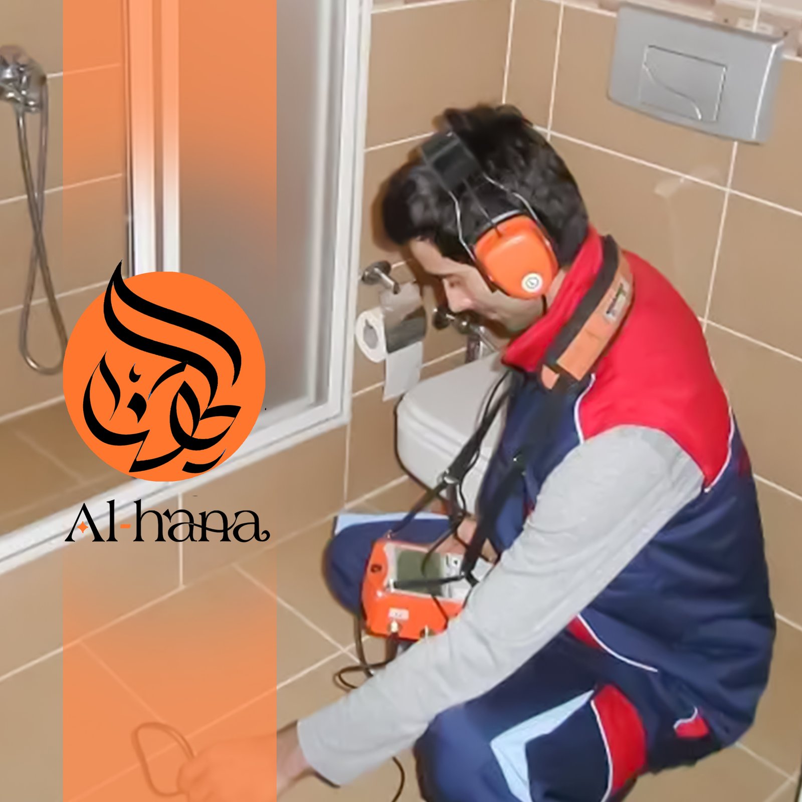 كشف تسربات المياة بحي الورود