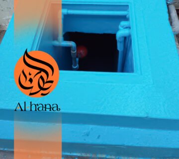 عزل خزانات المياة بحي الرحمانية