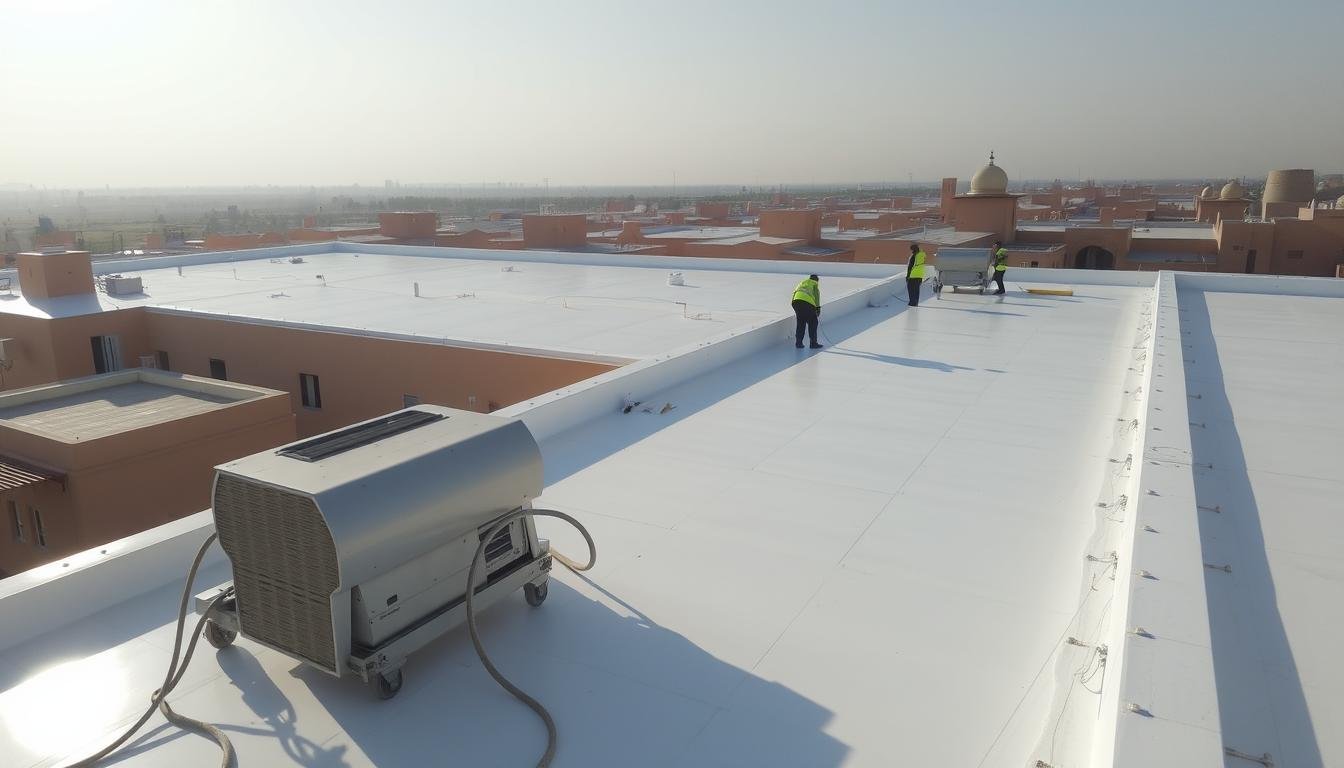 عزل اسطح حراري ومائي بحي العزيزية